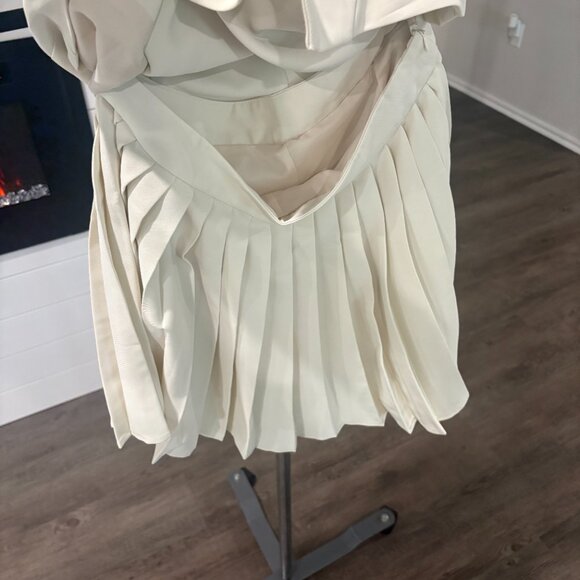 Commense Suit Waistcoat With Pleated Mini Skirt Set NWT - Picture 5 of 6